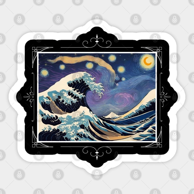 STARRY WAVE MASHUP CLASSIC Sticker by StayVibing